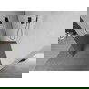 Mexen Kioto L perete de dus Walk-in 110 x 200 cm, oglindă, gun metal - 800-110-103-95-50