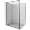 Mexen Kioto L Walk-in zuhanyfal 110 x 200 cm, fekete keret, gun metal - 800-110-103-95-70