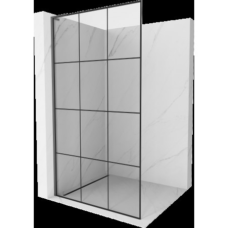 Mexen Kioto L perete de duș Walk-in 120 x 200 cm, model negru, gun metal - 800-120-103-95-77