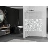 Mexen Kioto L panou de duș Walk-in 80 x 200 cm, model alb, gun metal - 800-080-103-95-85