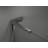 Mexen Kioto L Walk-in zuhanyfal 110 x 200 cm, fekete keret, gun metal - 800-110-103-95-70