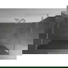 Mexen Kioto perete duș liber 110 x 200 cm, sticlă 8 mm, nichel periat - 800-110-002-97-09