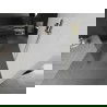 Mexen Kioto perete de duș autoportant 100 x 200 cm, sticlă 8 mm, finisaj auriu periat - 800-100-002-55-09