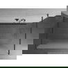 Mexen Kioto perete de duș independente 120 x 200 cm, sticlă mată 8 mm, gun metal - 800-120-002-95-30