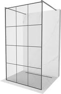Mexen Kioto zuhanypanel álló 110 x 200 cm, fekete minta 8 mm, gun metal - 800-110-002-95-77