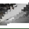Mexen Kioto szabadon álló zuhanyfal 140 x 200 cm, fekete minta 8 mm, gun metal - 800-140-002-95-78