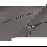 Mexen Kioto zuhanyfal Walk-in 80 x 200 cm, csíkos 8 mm, szálcsiszolt gun szürke - 800-080-101-66-09