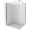 Mexen Kioto perete de duș Walk-in 130 x 200 cm, dungi 8 mm, metal armat - 800-130-101-95-09