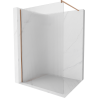 Mexen Kioto Walk-in zuhanyfal 140 x 200 cm, áttetsző 8 mm, kefélt réz - 800-140-101-65-09