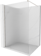 Mexen Kioto perete de duș Walk-in 80 x 200 cm, sticlă clară 8 mm, finisaj nichel periat - 800-080-101-97-09