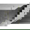 Mexen Kioto paravan de duș curbat Walk-in 120 x 200 cm, transparent 8 mm, aur periat - 800-120-101-55-06