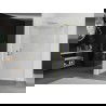 Mexen Kioto perete de duș curbat Walk-in 130 x 200 cm, transparent 8 mm, finisaj aurit - 800-130-101-55-06