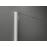 Mexen Kioto Walk-in zuhanyfal 80 x 200 cm, fekete minta 8 mm, fehér - 800-080-101-20-78