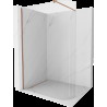 Mexen Kioto perete pentru duș rotund Walk-in 140 x 200 cm, transparent 8 mm, cupru periat - 800-140-101-65-06