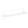 Mexen Arno cuier dublu pentru prosoape, Crom - 7020725-00