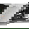 Mexen Kioto perete duș rotunjit Walk-in 80 x 200 cm, transparent 8 mm, nichel periat - 800-080-101-97-06