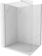 Mexen Kioto perete cu dus în formă de U 110 x 200 cm, transparent 8 mm, nichel periat - 800-110-101-97-06