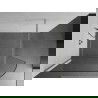 Mexen Kioto paraván de duș curbat Walk-in 140 x 200 cm, transparent 8 mm, nichel periat - 800-140-101-97-06