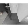 Mexen Kioto L perete de duș curbat Walk-in 80 x 200 cm, transparent, alb - 800-080-103-20-06