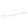 Mexen Arno cuier dublu pentru prosoape, Aurie - 7020725-50