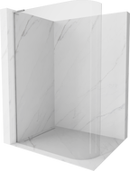 Mexen Kioto L perete de duș curbat Walk-in 110 x 200 cm, transparent, crom - 800-110-103-01-06