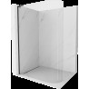 Mexen Kioto L perete de duș curbat Walk-in 80 x 200 cm, transparent, negru - 800-080-103-70-06