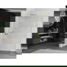 Mexen Kioto L perete de duș curbat Walk-in 100 x 200 cm, transparent, aur periat - 800-100-103-55-06