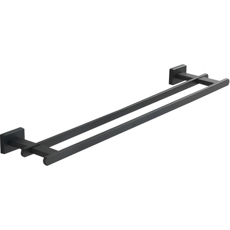Mexen Arno cuier dublu pentru prosop, negru - 7020725-70