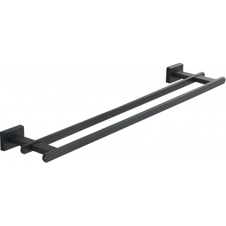 Mexen Arno cuier dublu pentru prosoape, negru - 7020725-70