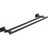 Mexen Arno cuier dublu pentru prosoape, negru - 7020725-70