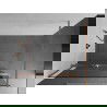 Mexen Kioto+ perete de duş cu raft Walk-in 70 x 200 cm, transparent, cupru periat - 800-070-121-65-00