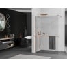 Mexen Kioto+ perete de duș cu raft Walk-in 90 x 200 cm, transparent, cupru periat - 800-090-121-65-00