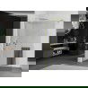 Mexen Kioto+ perete de duș cu suport Walk-in 95 x 200 cm, transparent, aurit periat - 800-095-121-55-00