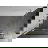 Mexen Kioto+ panou de duș cu raft Walk-in 120 x 200 cm, transparent, auriu periat - 800-120-121-55-00