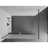Mexen Kioto+ zuhanyfal polccal Walk-in 70 x 200 cm, derengés, gun gray kefe - 800-070-121-66-30