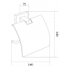 Mexen Arno suport pentru hârtie igienică, Aurie - 7020733-50