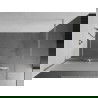 Mexen Kioto+ paravan de duş cu suport Walk-in 140 x 200 cm, sticlă mată, nichel periat - 800-140-121-97-30