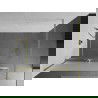 Mexen Kioto+ zuhanyfal polccal Walk-in 100 x 200 cm, fagyos, arany szálcsiszolt - 800-100-121-55-30