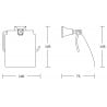 Mexen Dalia suport pentru hârtie igienică, auriu - 7017333-50
