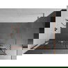 Mexen Kioto+ perete de duș cu tejghea Walk-in 140 x 200 cm, model negru, cupru periat - 800-140-121-65-78