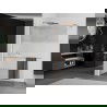 Mexen Kioto+ perete de duș cu suport Walk-in 80 x 200 cm, transparent/frosted, cupru periat - 800-080-121-65-35