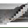 Mexen Kioto+ perete de duș cu raft Walk-in 120 x 200 cm, transparent/negru, cupru periat - 800-120-121-65-35
