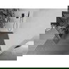 Mexen Kioto+ perete de duș cu polka Walk-in 90 x 200 cm, model alb, gri fonce periat - 800-090-121-66-85