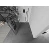 Mexen Kioto+ Walk-in zuhanyfal polc 120 x 200 cm, fehér minta, gun metal - 800-120-121-95-85