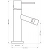 Mexen Rumba baterie pentru bideu, aurie - 73520-50