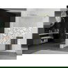 Mexen Kioto+ duș cu perete Walk-in 100 x 200 cm, model alb, finisaj aurit - 800-100-121-55-85