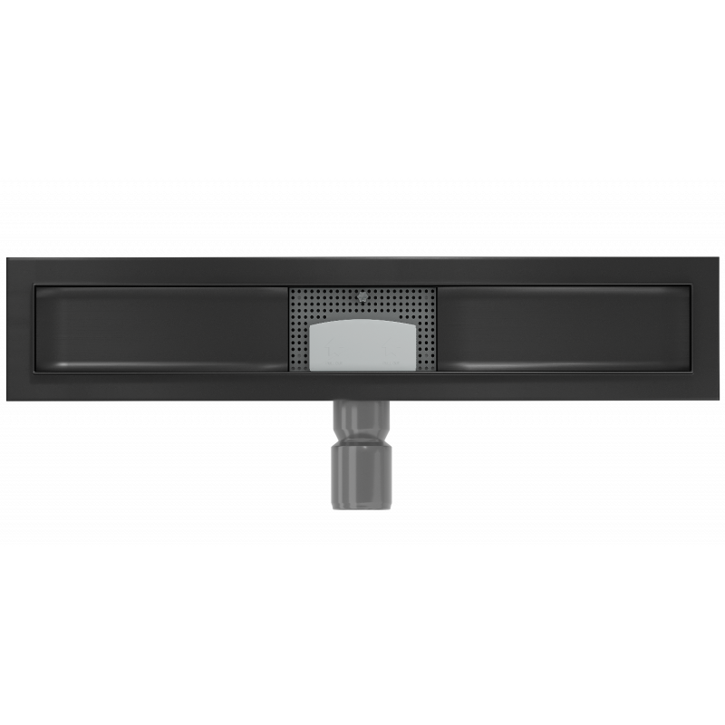 Mexen Flat 60 cm-es padlóösszefolyó ház, fekete - 1715060