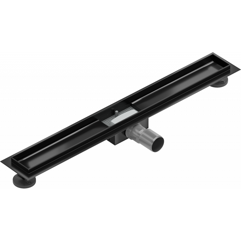 Mexen Flat 80 cm-es, fekete vonalmenti lefolyótest - 1715080
