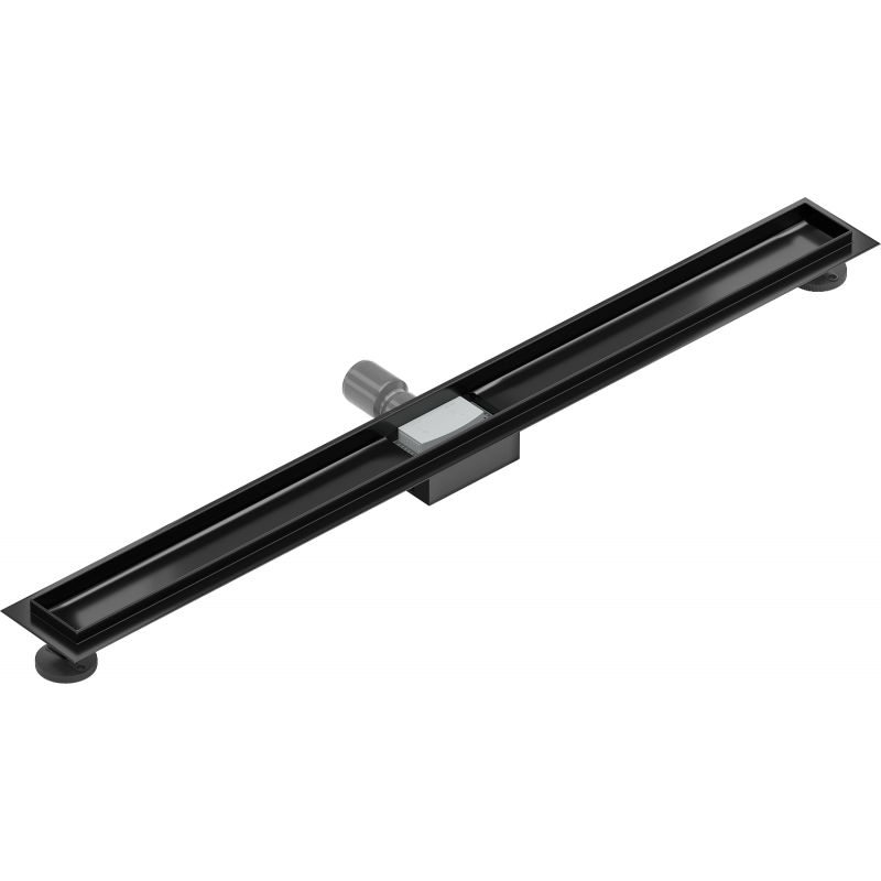 Mexen Flat 90 cm-es lineáris padlóösszefolyó ház, fekete - 1715090