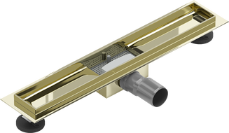Mexen Flat corp scurgere duș liniar 50 cm, Aurie - 1515050